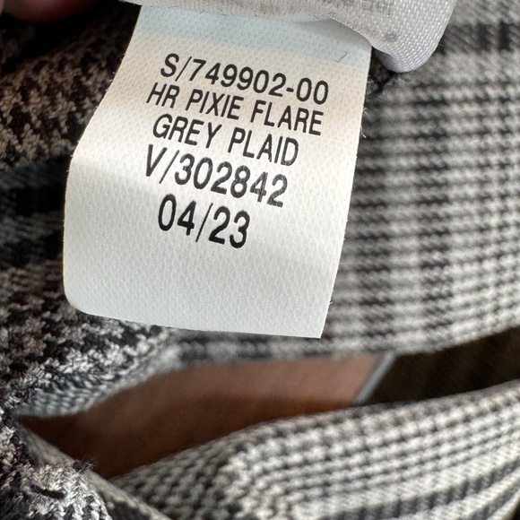 Old Navy Womens Pixie Flare High Rise Tartan Plaid Trouser Pants Sz. 14 NEW - Picture 11 of 12